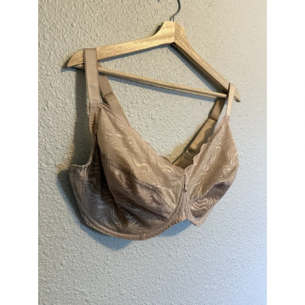 Fantasie Impression Bra Beige Lace Size 38J Underwired Full Coverage Cup 5852